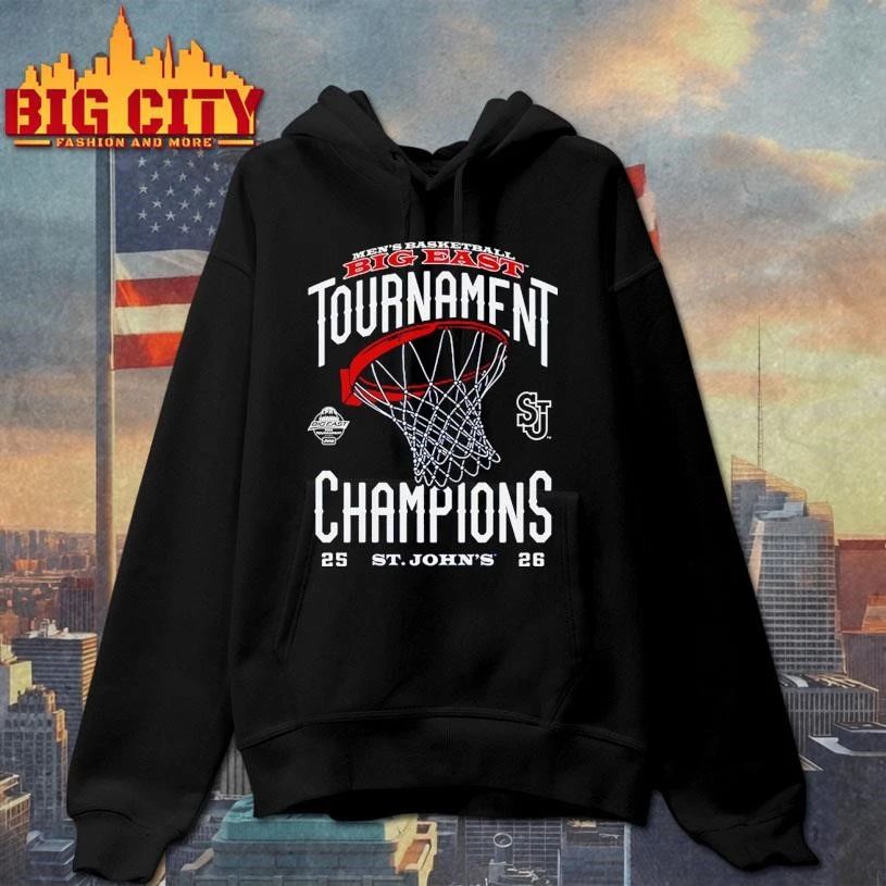 St. John’s Red Storm NCAA 2026 Men’s Basketball Big East Tournament Champions Official Locker Room Shirt