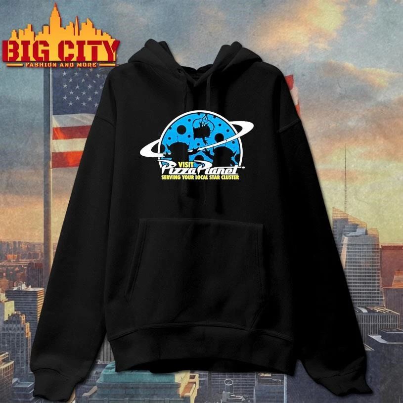Visit Pizza Planet Serving Your Local Star Cluster Graphic Shirt