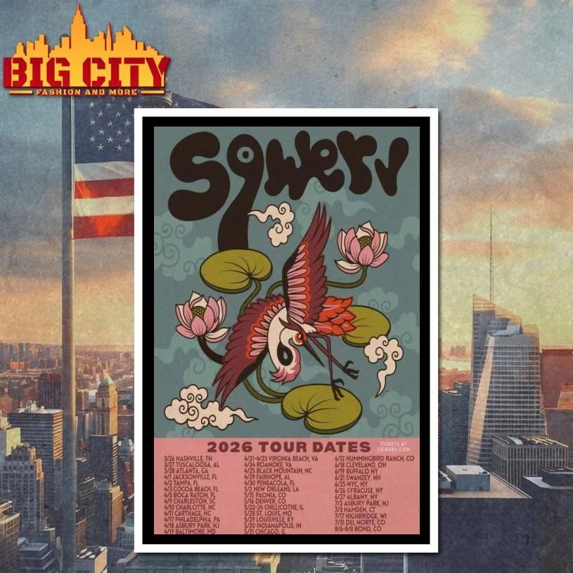 Sqwerv Summer Tour 2026 Poster Shirt
