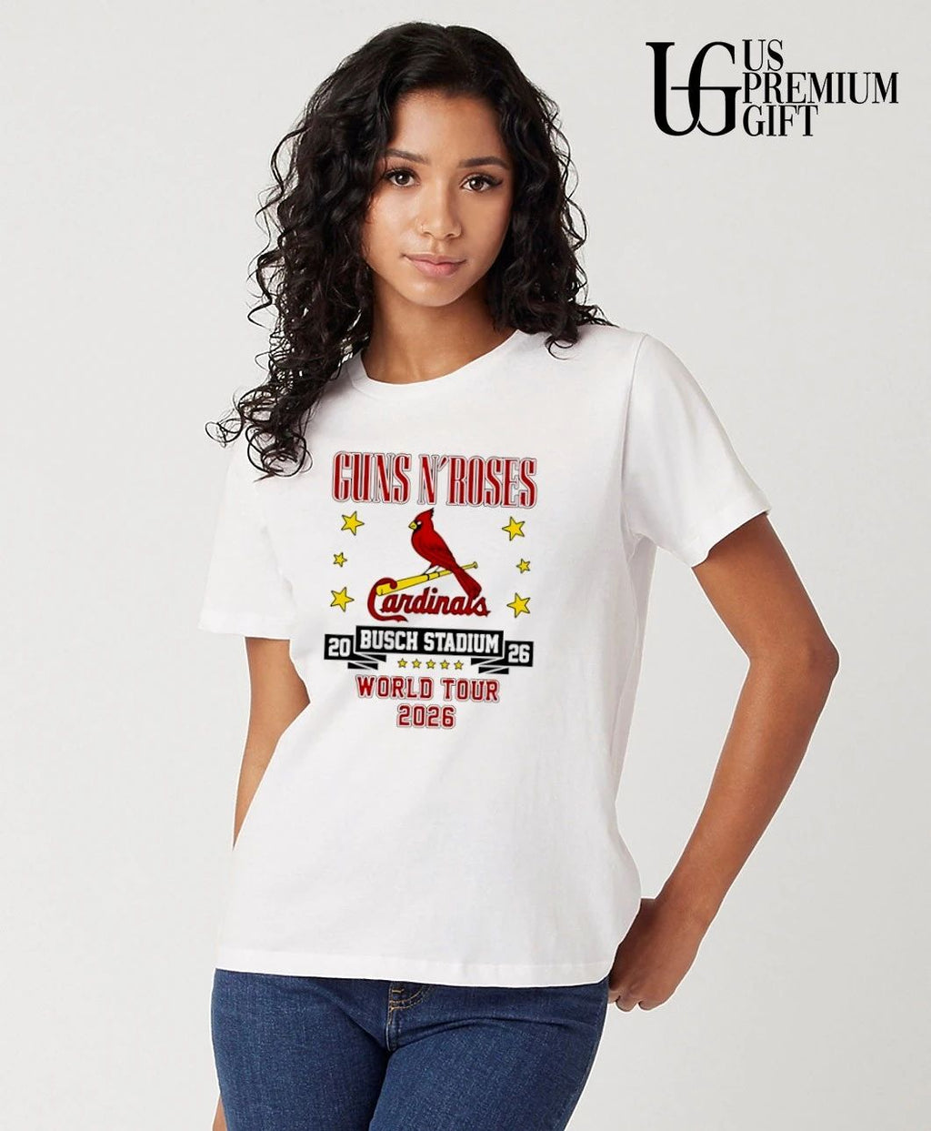 Guns N’Roses St Louis Cardinals 2026 World Tour at Busch Stadium shirt