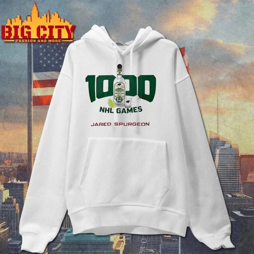 Jared Spurgeon 1000th Nhl Games Shirt