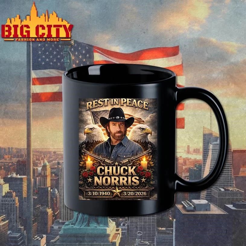 Chuck Norris Rest in Peace RIP Memorial Retro Shirt