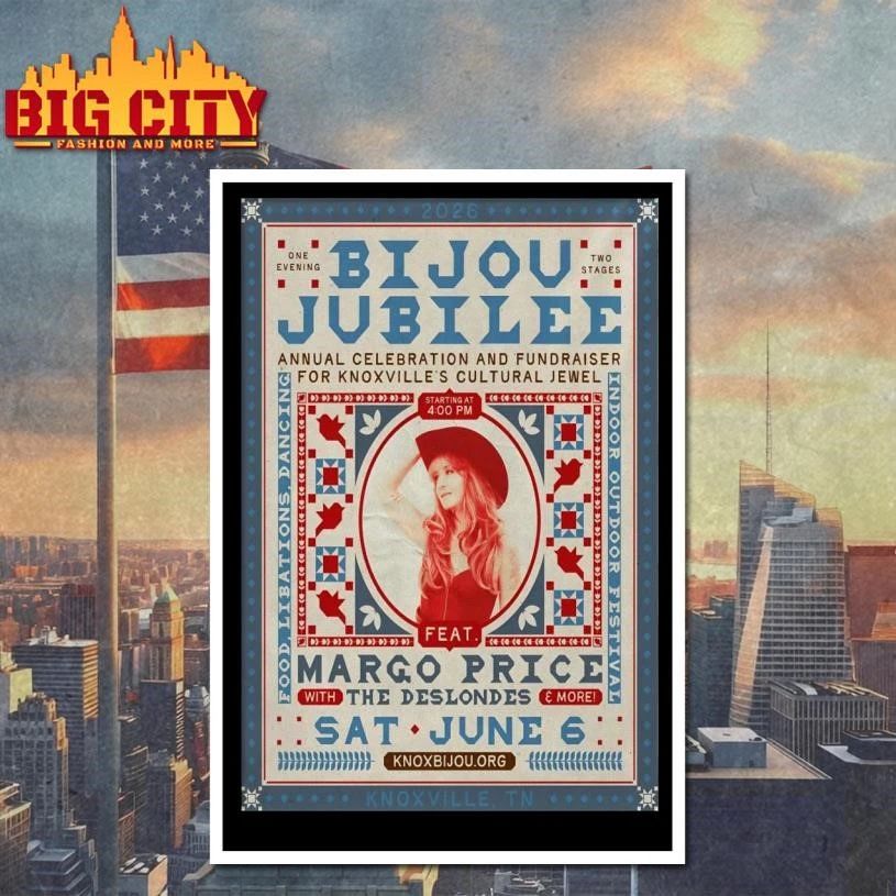 Margo Price Bijou Theatre In Knoxville TN Jun 6 2026 Poster Shirt
