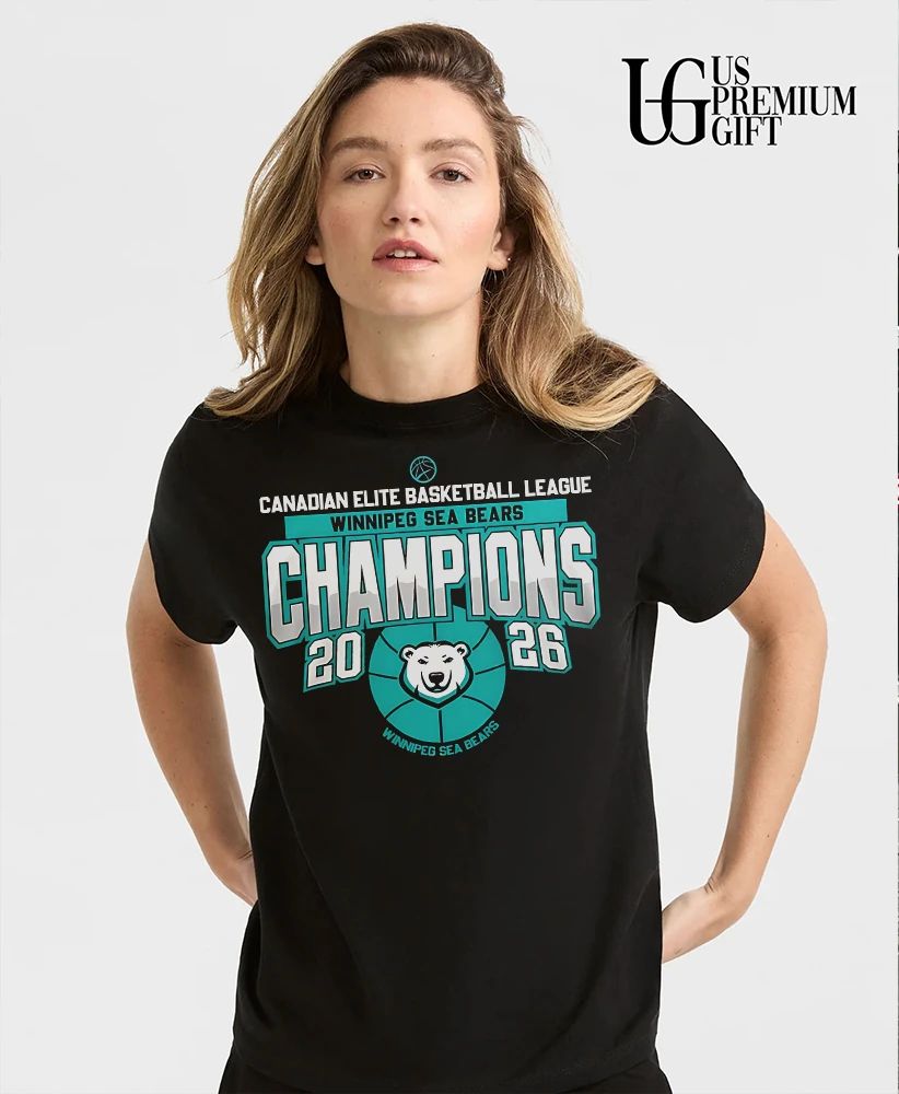 Canadian Elite Basketball League Winnipeg Sea Bears Champions 2026 T-shirt