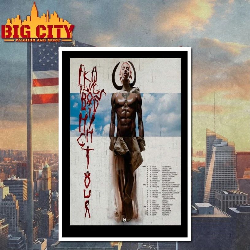 FKA Twigs Body High Tour in Miami 3-14-26 Poster T-shirt