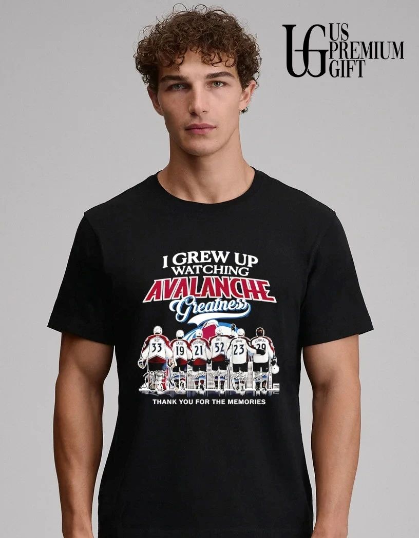 I grew up watching Colorado Avalanche Greatness Thank You For The Memories 2026 graphic shirt