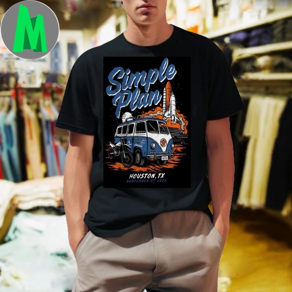 Simple Plan Houston TX Poster Shirt