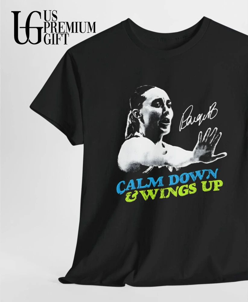 Paige Bueckers Calm Down and Wings Up Dallas Wings WNBA signature shirt