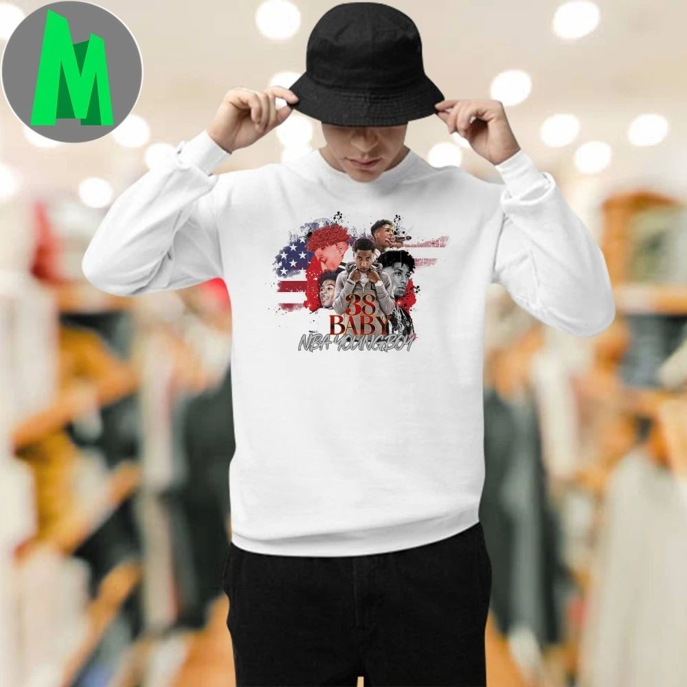 38 Baby NBA YoungBoy American Flag 2025 Shirt