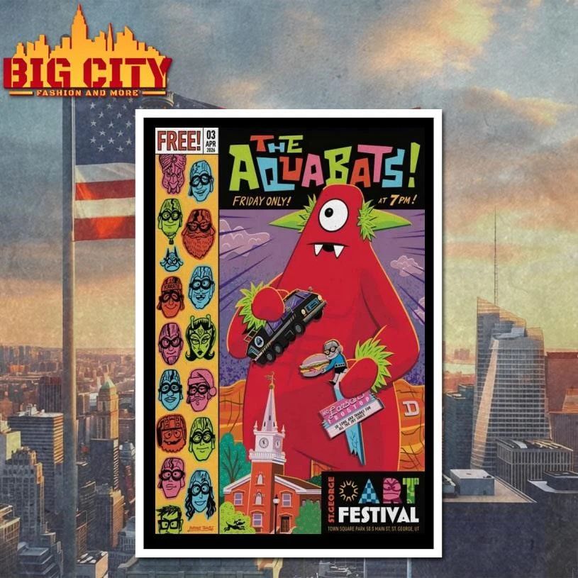 The Aquabats! At St. George Art Festival On Apr 3 2026 Poster Shirt