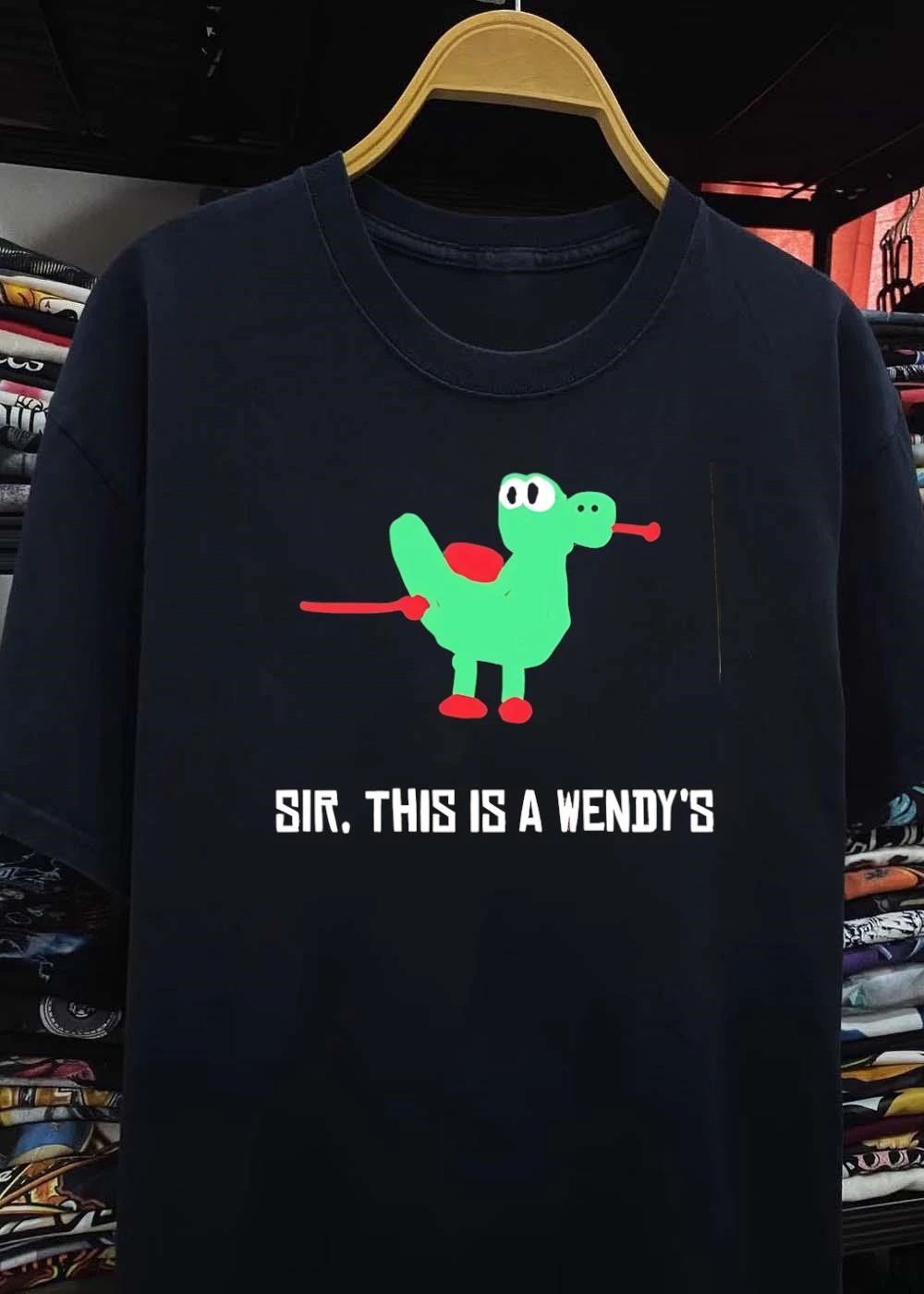 Funny Meme Sir This Is A Wendys Yoshi shirt