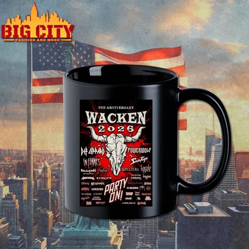 The anniversary Wacken 2026 Poster shirt