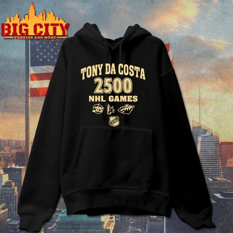Tony Da Costa 2500 NHL Games logo T-shirt