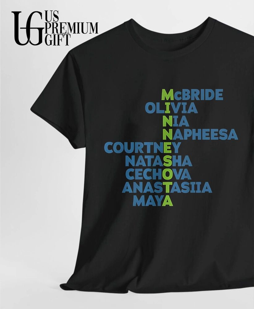 Kayla McBride Napheesa Collier WNBA Minnesota Lynx Players List Name shirt