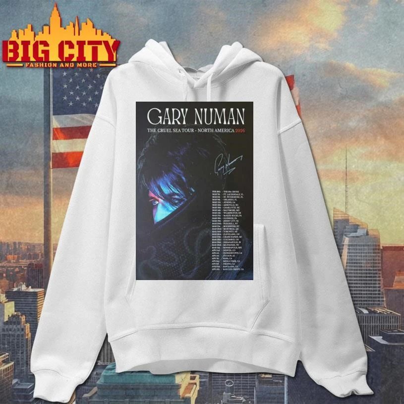 Gary Numan SIGNED 2026 Tour The Cruel Sea Poster Shirt