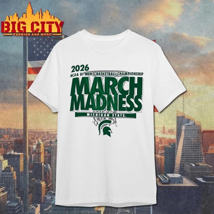 Michigan State Spartans March Madness NCAA DI Men’s Championship 2026 College Basketball Shirt