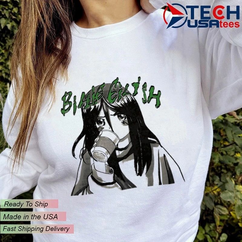 Billie Eilish anime shirt