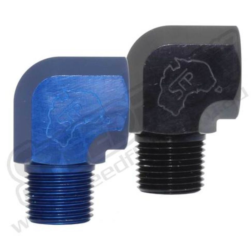Speedflow NPT Male to Female 90 Degree Blue