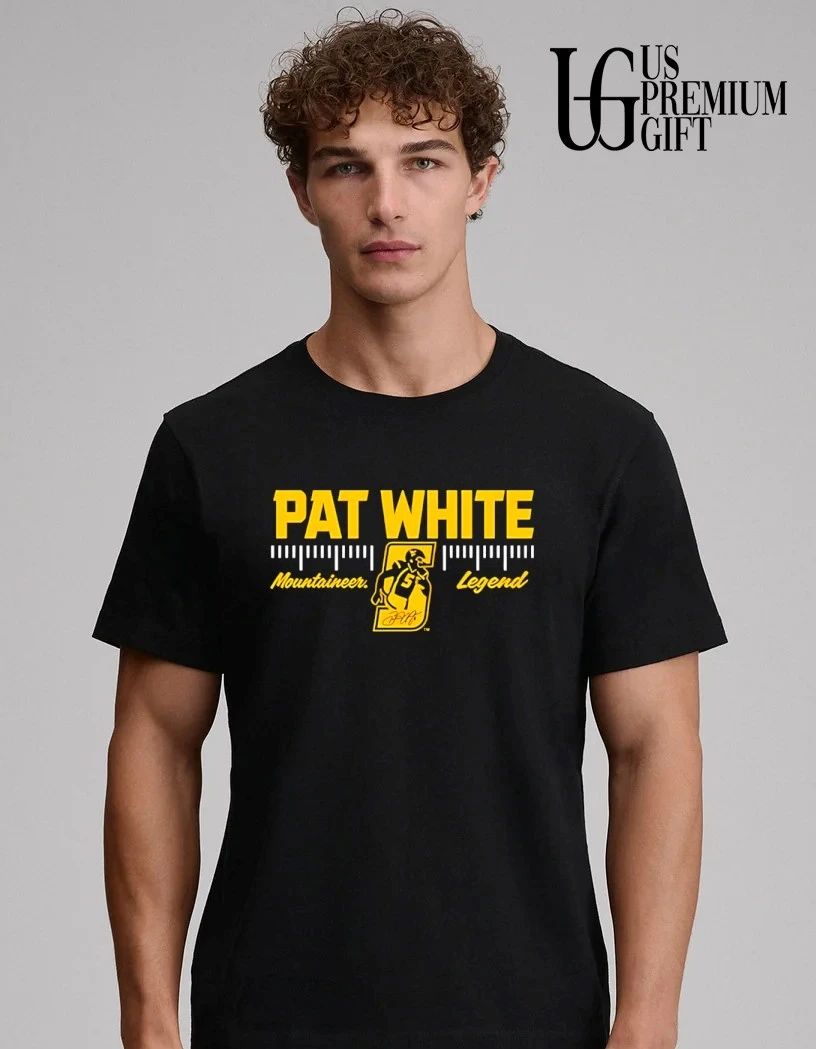 Pat White Virginia Mountaineers Legend retirement by the numbers player shirt