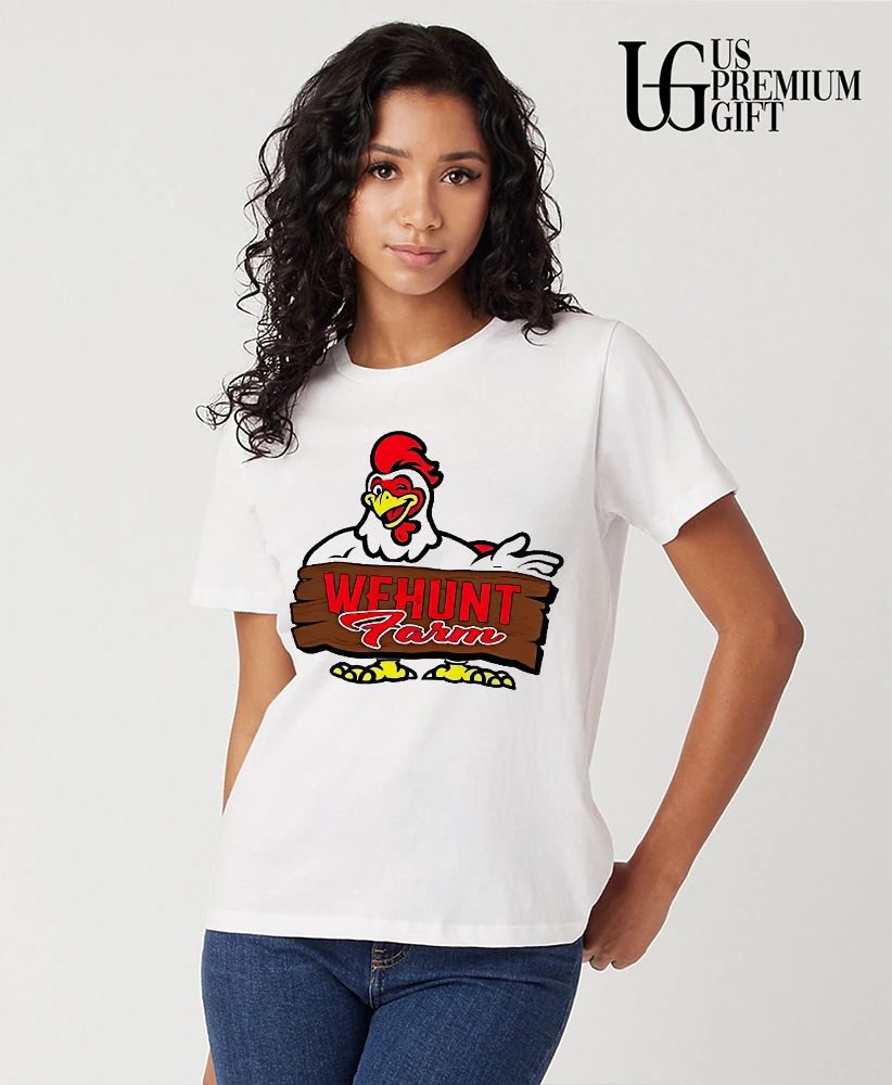 Wehunt Farm Chicken mascot shirt