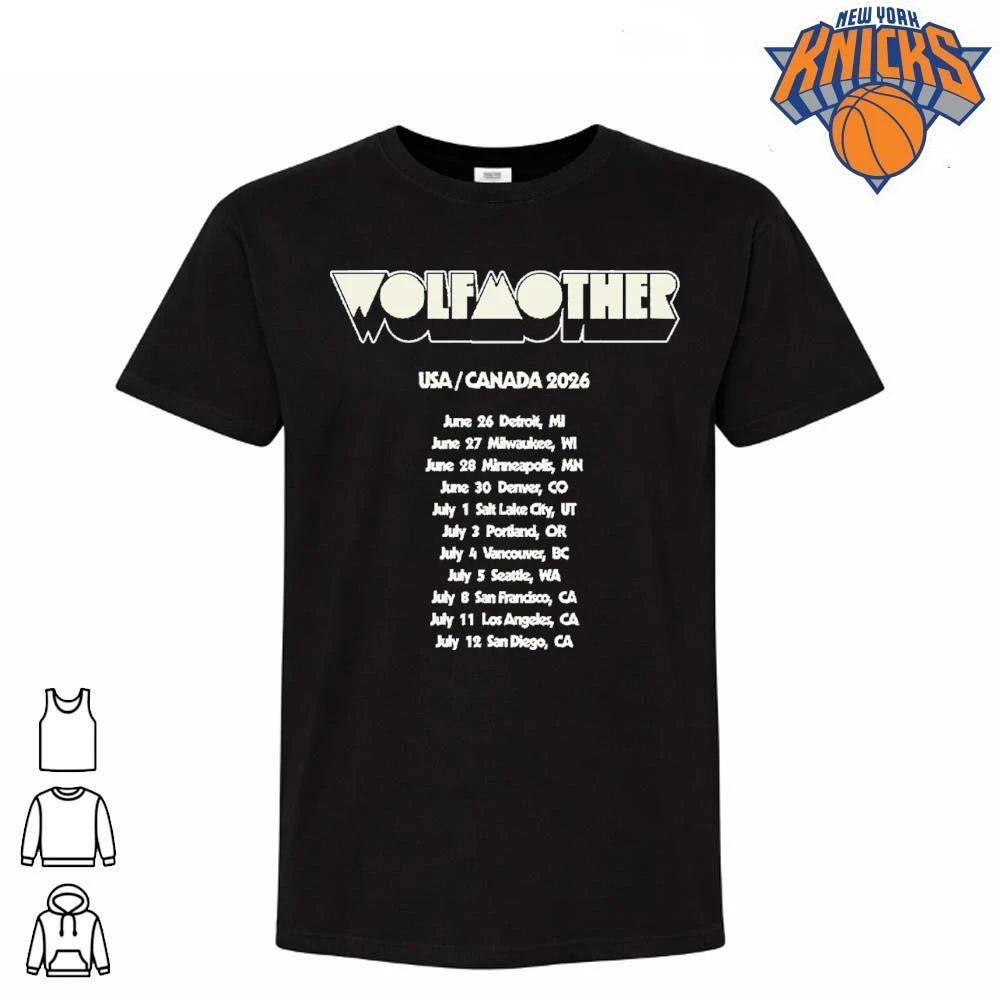 Wolfmother Tour 2026 USA Canada Concert Rock Band Schedule Dates Shirt