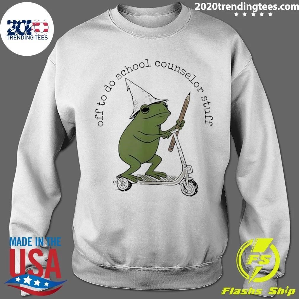 Frog Off To Do School Counselor Stuff Shirt