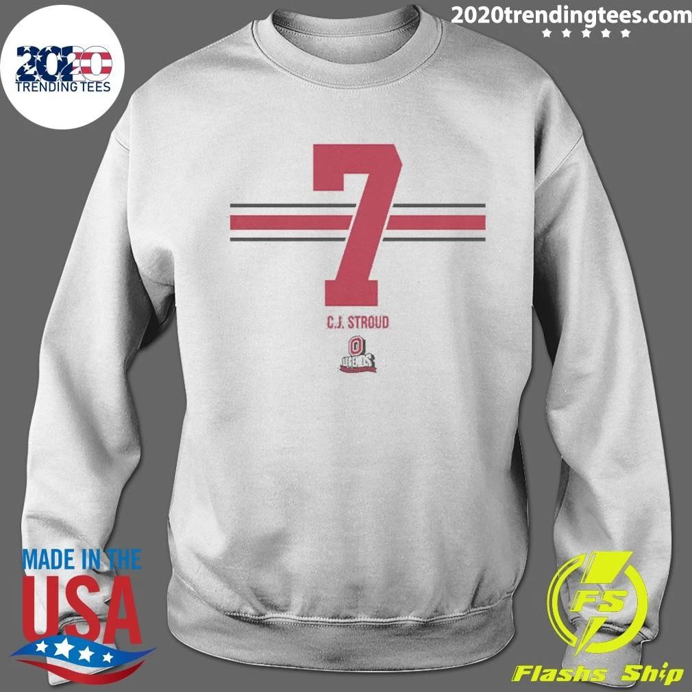 Ohio State Football C.J. Stroud 7 Stripe Shirt