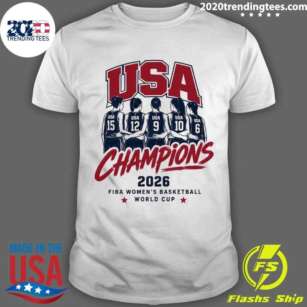 USA Women’s National Team Wins FIBA Women’s Basketball World Cup 2026 Champions Shirt