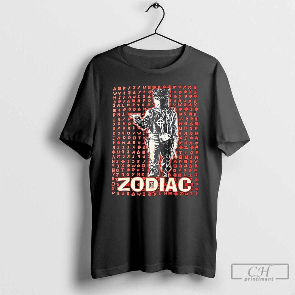 Classic Zodiac Killer Cipher And Masked Figure Graphic