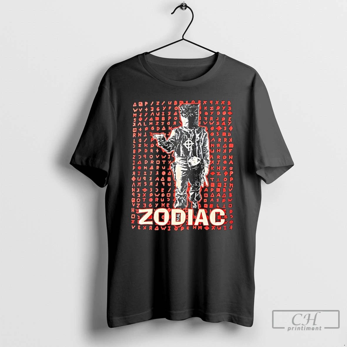 Classic Zodiac Killer Cipher And Masked Figure Graphic