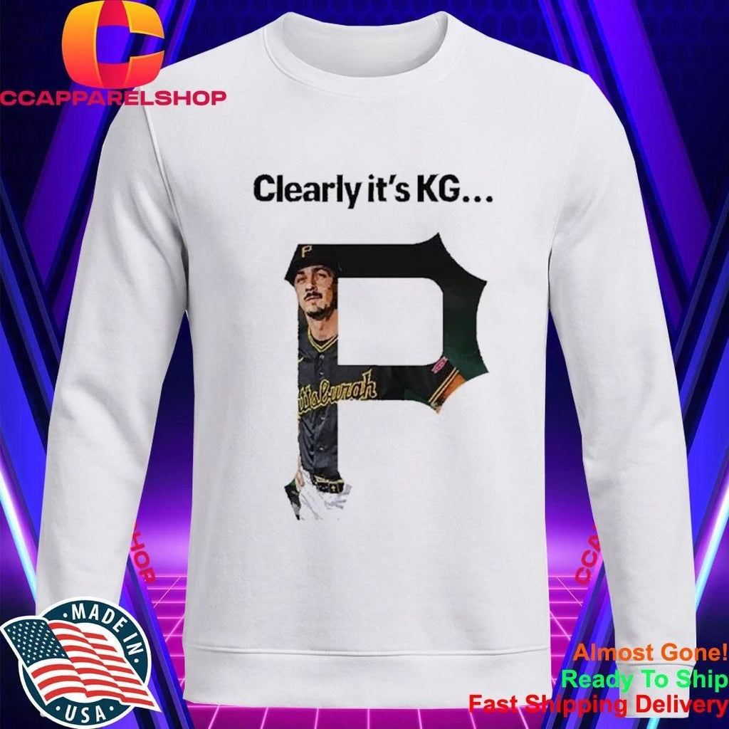Clearly It’S KG Pittsburgh Pirates Player Portrait Within P Logo Shirt
