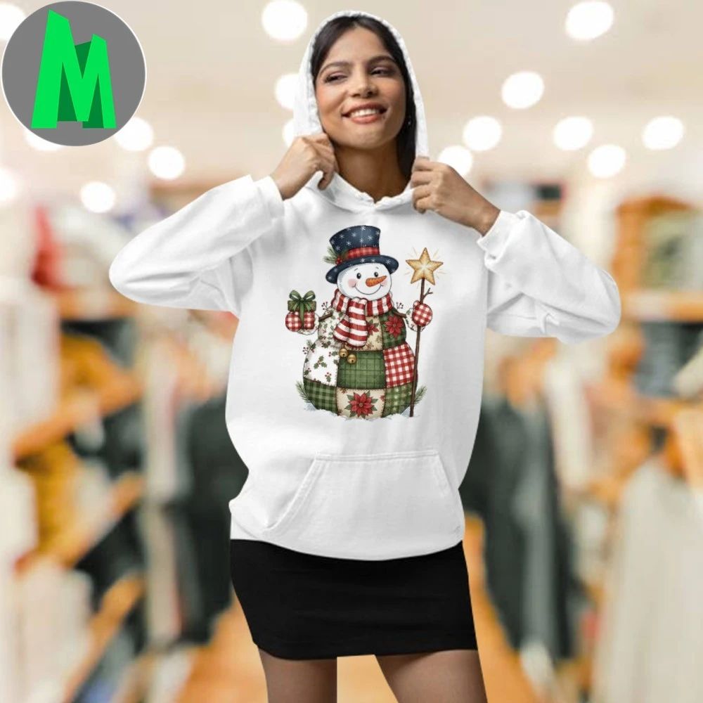 Patchwork Snow Christmas Shirt