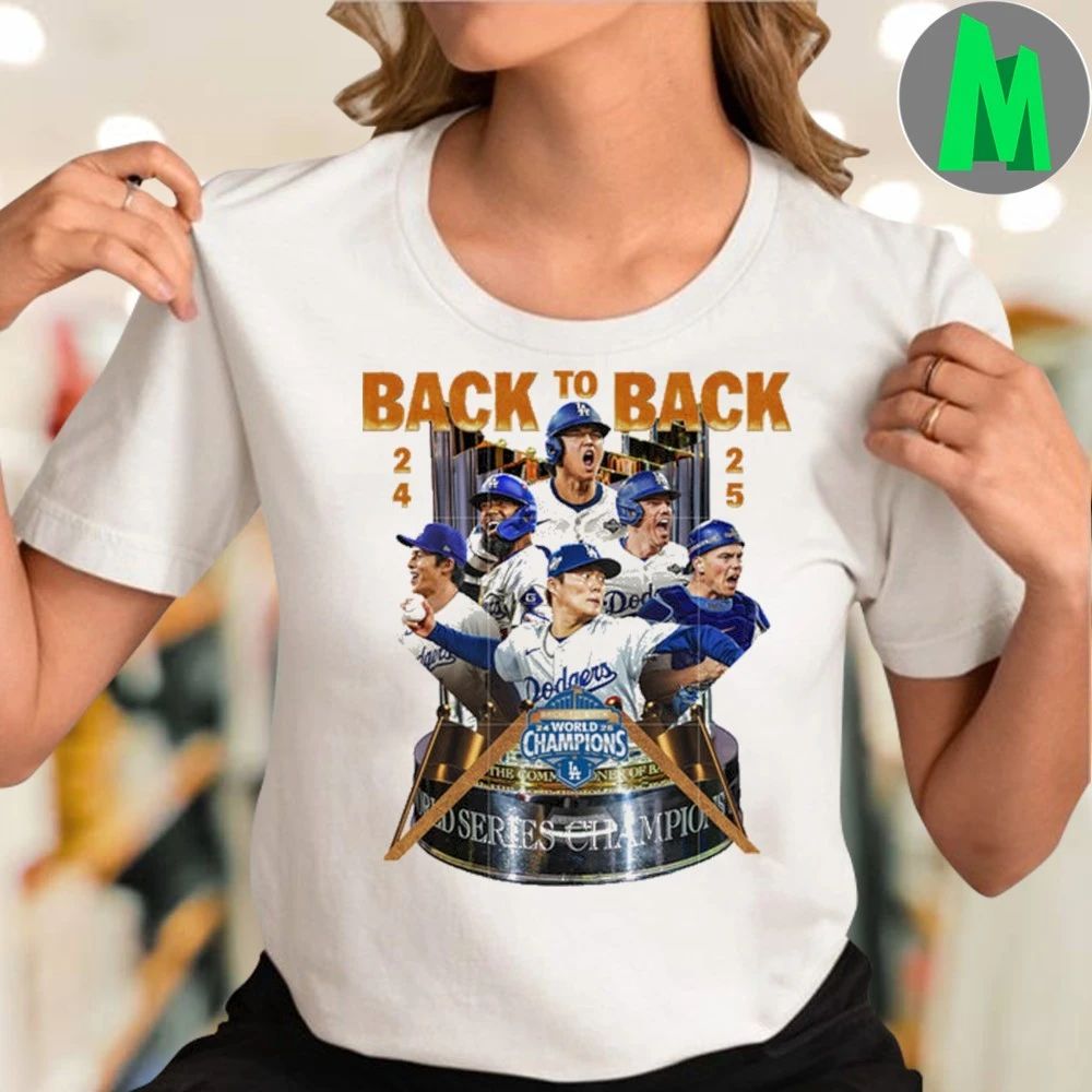 Back to back world champion dodgers games Logo T-Shirt