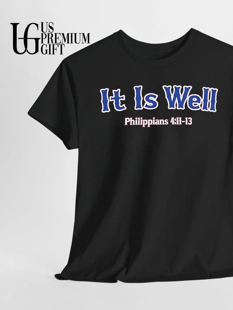 It is Well Philippians 4 11 13 Boston Red Sox baseball shirt