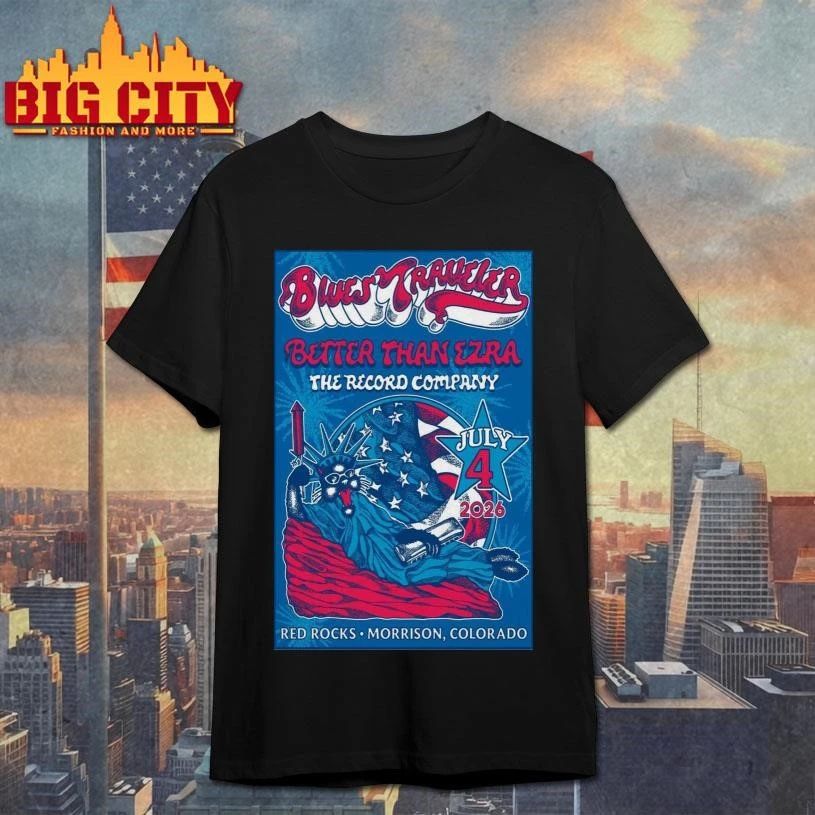 Limited Edition Blues Traveler July 4 2026 Morrison, CO Poster Shirt
