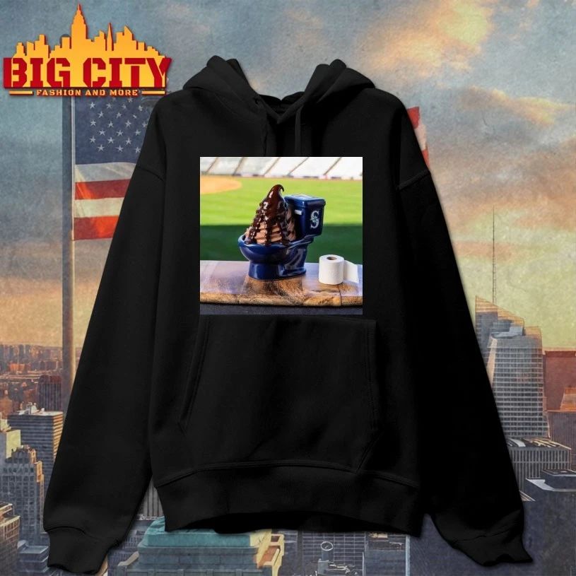 Mariners Big Dumper Sundae Chocolate Ice Cream Toilet T-shirt