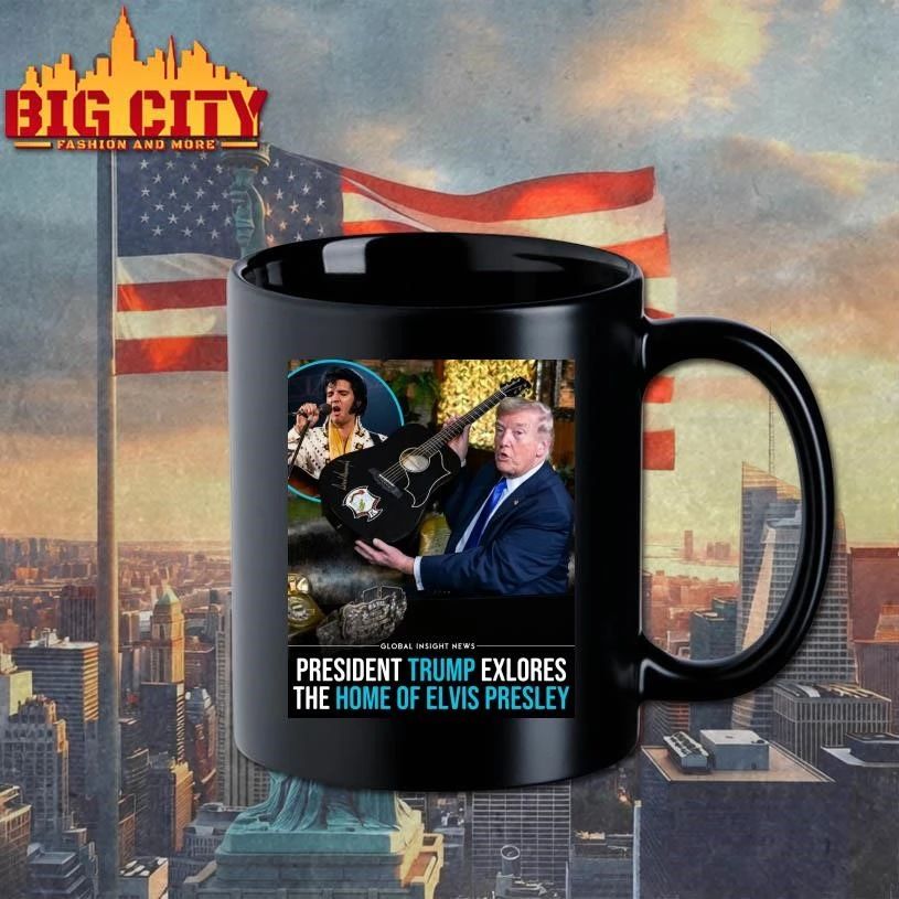 Trump President Trump Explores The Home Of Elvis Presley Graphic Shirt