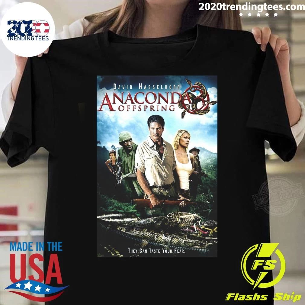 David Hasselhoff Anaconda Offspring They Can Taste Your Fear Shirt