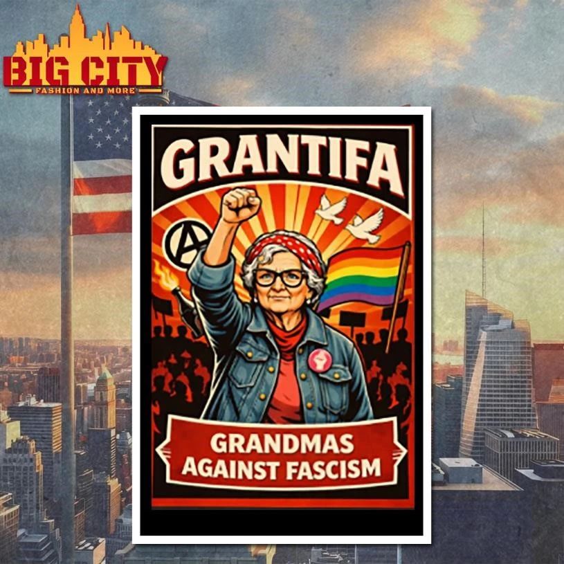 Grantifa Grandmas Against Fascism Symbol Shirt