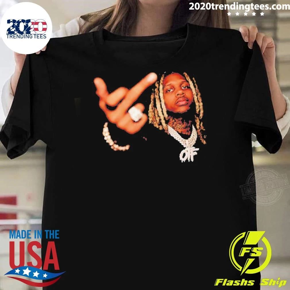 Lil Durk Rapper Middle Finger Picture Collage Shirt