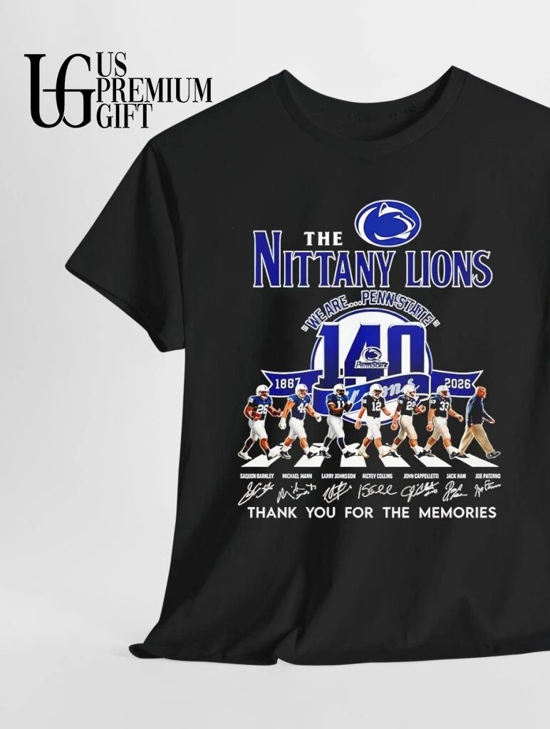The Penn State Nittany Lions 140 Years we are Penn State abbey road graphic shirt