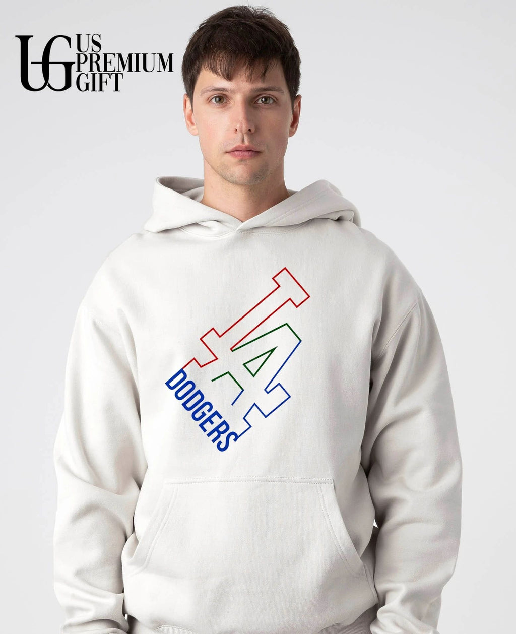 White Collar Los Angeles Dodgers logo shirt
