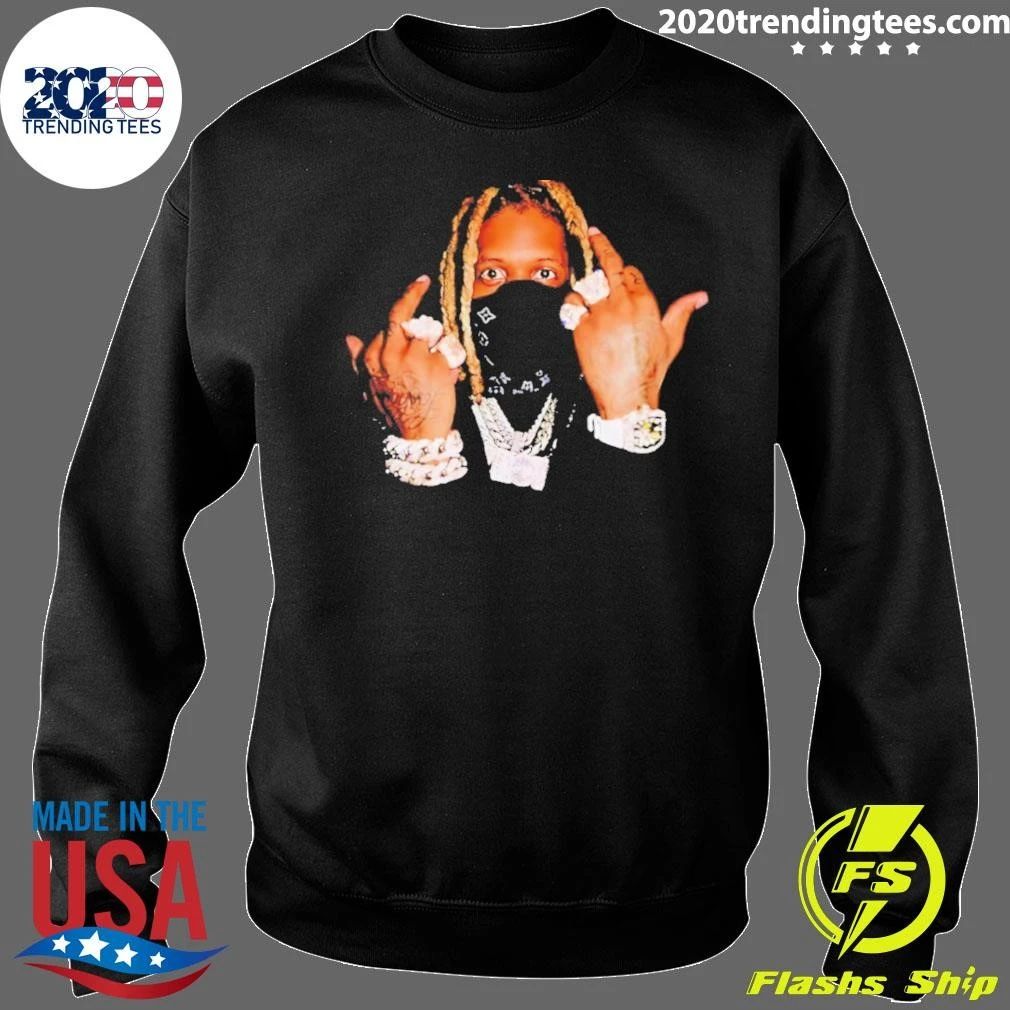 Lil Durk Rapper Middle Finger Diamond Graphic Shirt