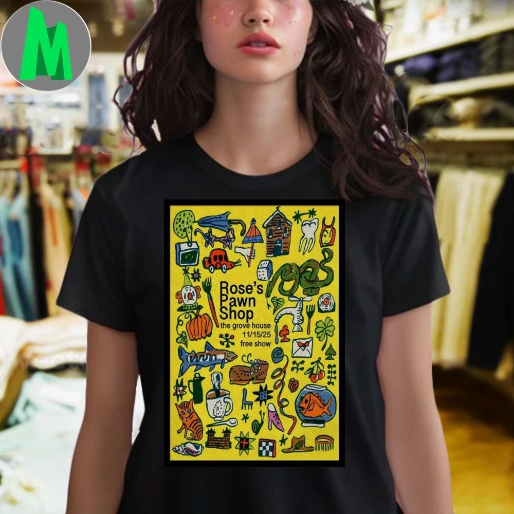 Rose’s Pawn Mariposa California Gig Poster Shirt