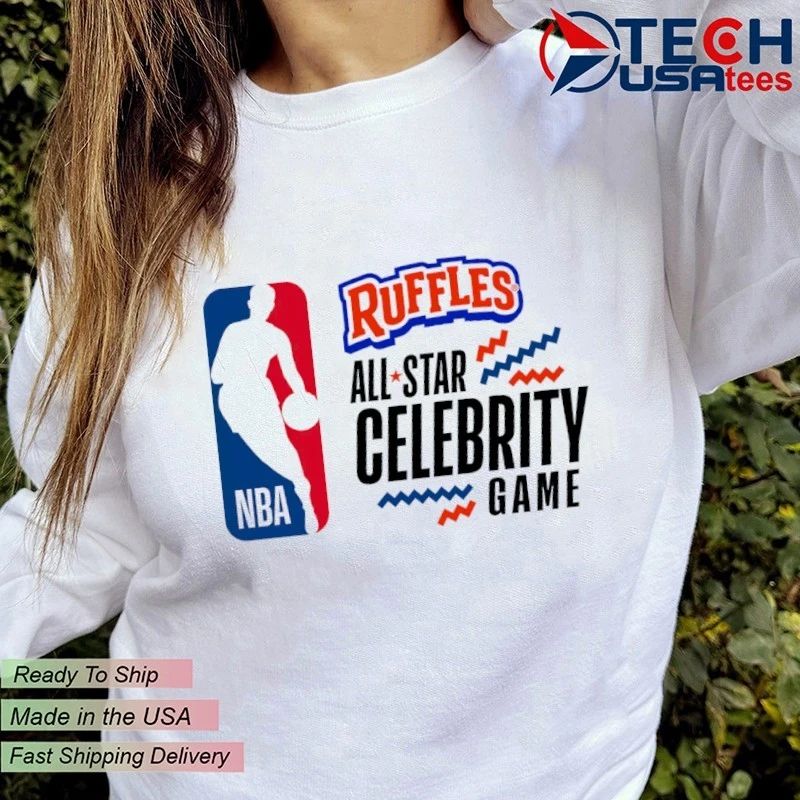 Lil Wayne wearing Ruffles NBA All-Star Celebrity Game shirt