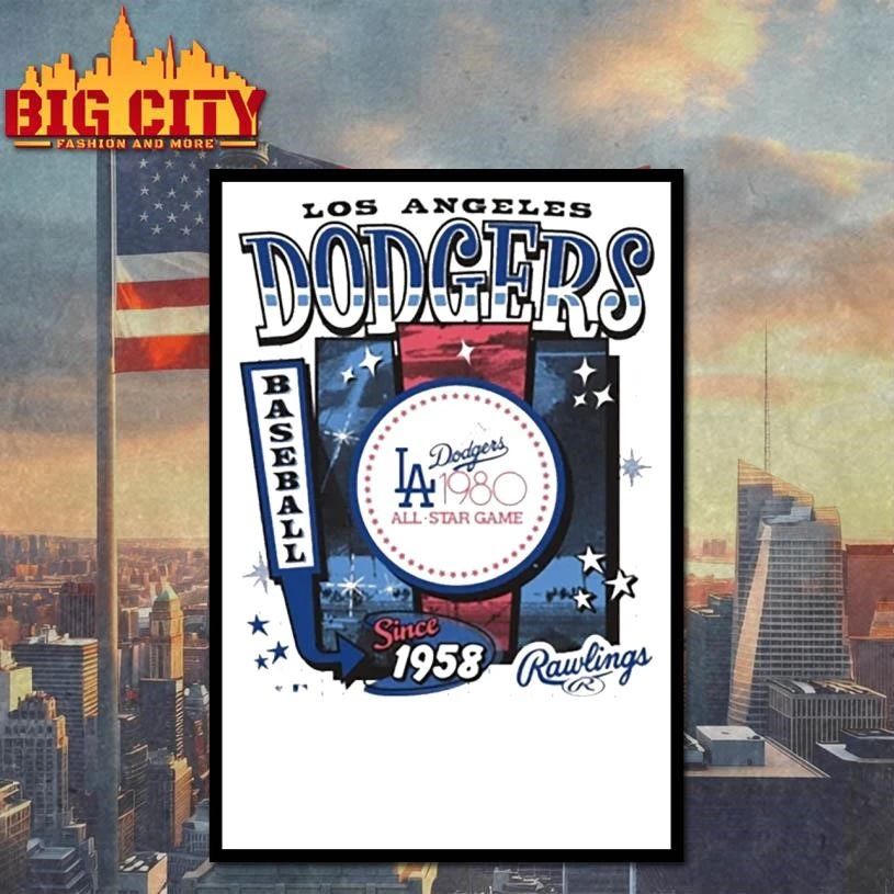 Los Angeles Dodgers Cooperstown Rawlings 47 Graphic Shirt