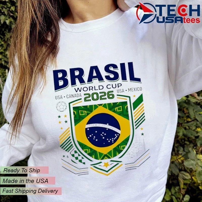 Brazil World Cup 2026 USA Canada Mexico Crest shirt