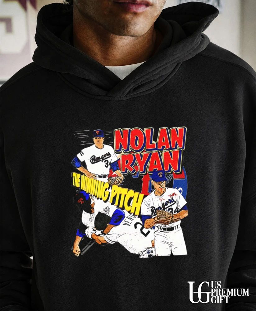 Nolan Ryan Texas Rangers Baseball The Winning Pitch shirt