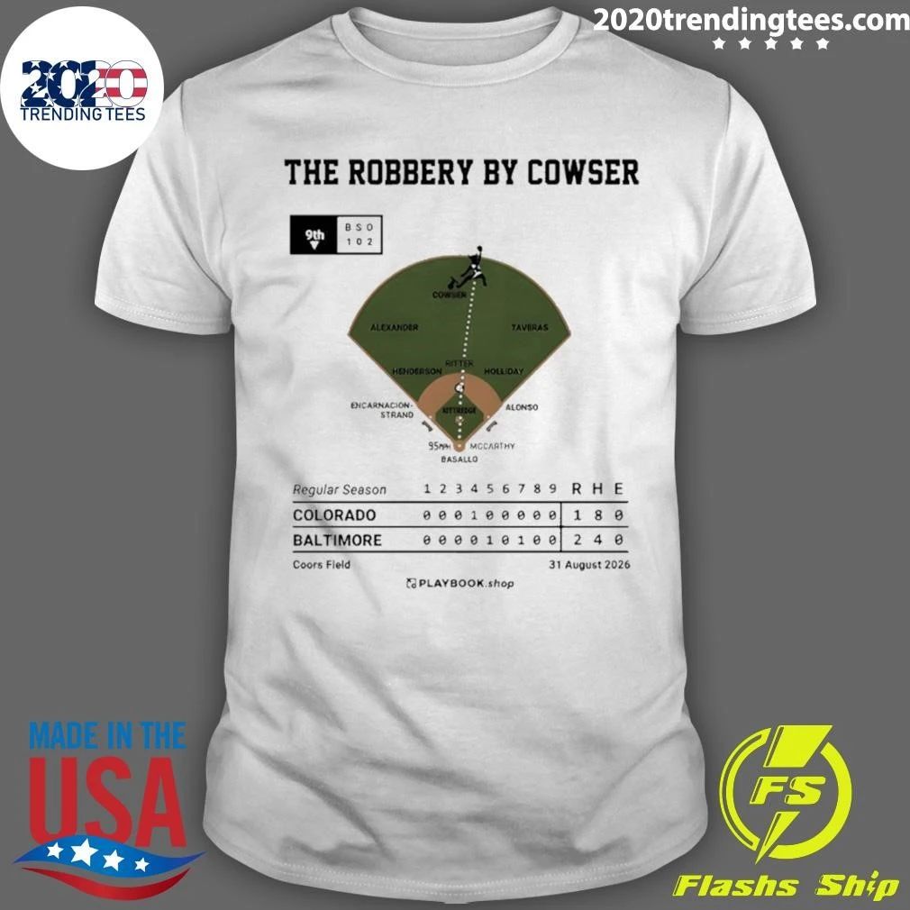 Colton Cowser The Robbery by Cowser Baltimore baseball shirt