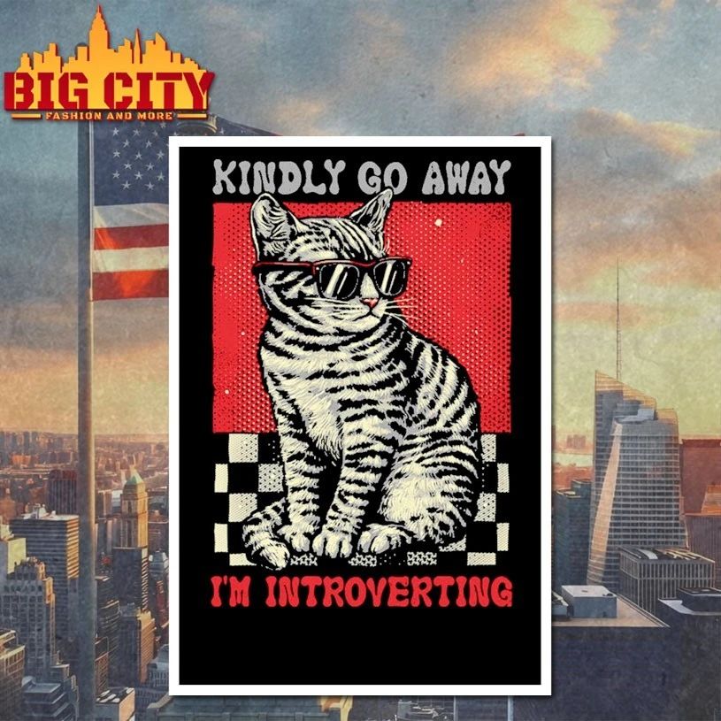 Cat Kindly go away I’m introverting T-shirt